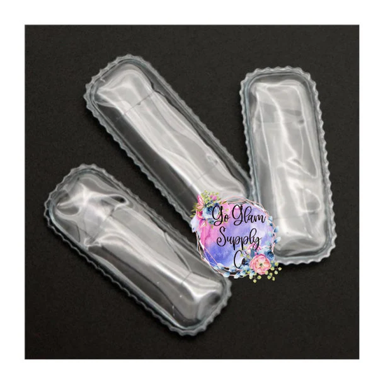 2 Inch Rectangle Scalloped Fillable Shaker Clip Clover - Diy Snap Cover Sleeve
