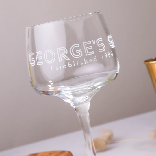Personalised Gin Glass A Perfect Gift For Him Her Birthday Mother's Day Father's Or Christmas