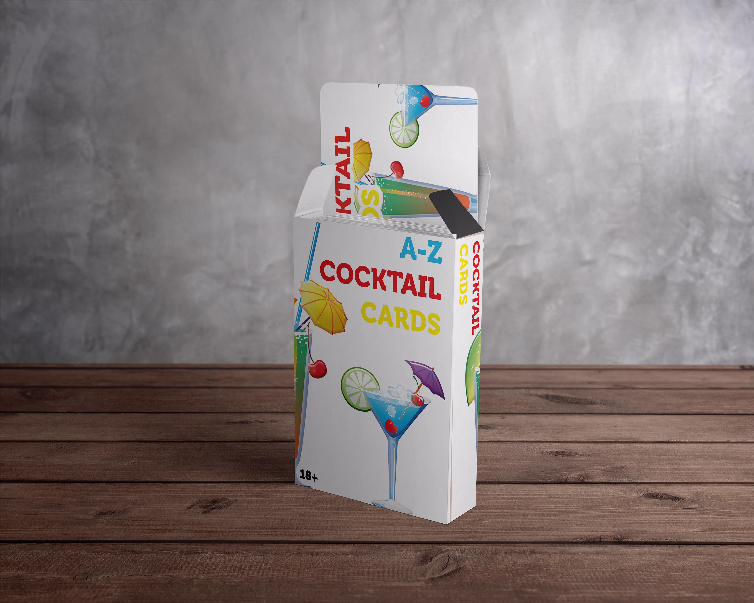 A-Z Cocktail Recipe Cards - Making Card Pack With 52 Options Date Night/Party