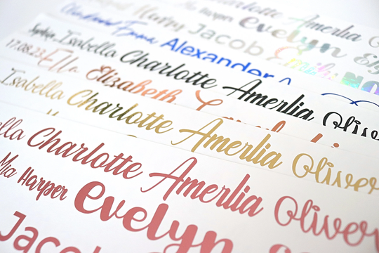 Vinyl Stickers Custom, Wide Font & Colour Selection, Great For Party Gifts, Personalized Decals