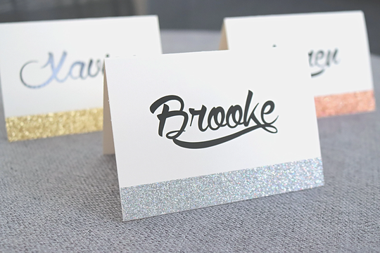Personalised Vinyl Decals, Custom Stickers For Place Name Cards, Wedding Table Setting Numbers, Party Decor