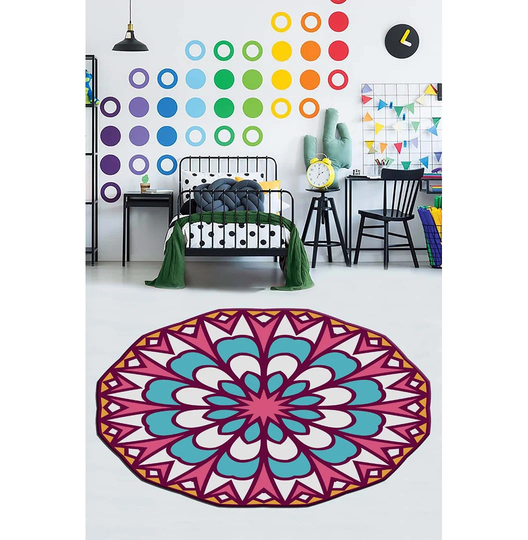 Cason Power Loom Pink/Blue Rug