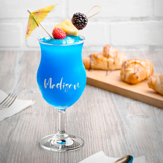 Personalized 11 Oz. Hurricane Cocktail Glass