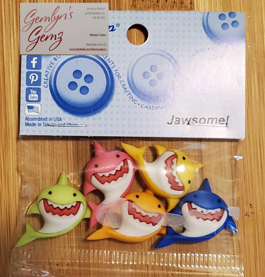Jawsome Jaws Shark Button/Embellishments