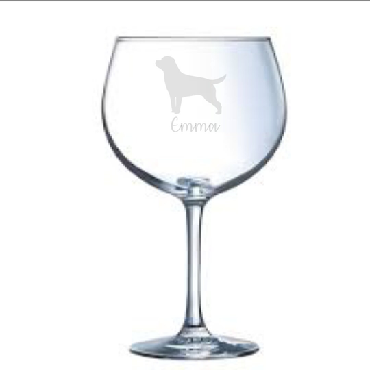 Personalised Rottweiler Engraved Gin Glass, Ideal Gift, Dog Gift, Owner, Glass
