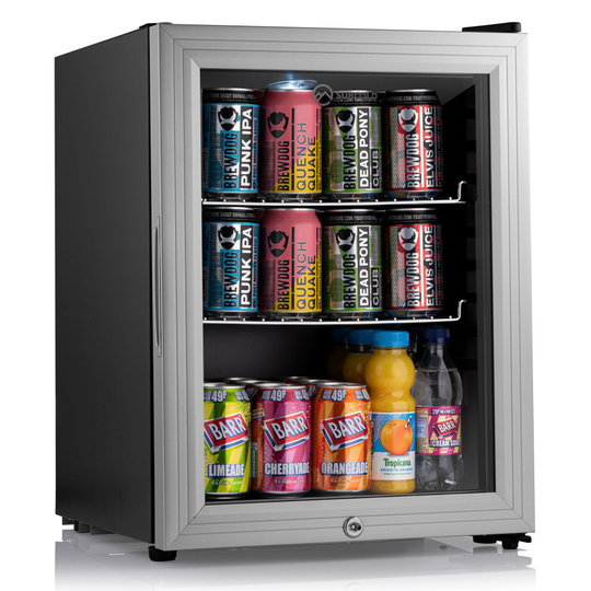 Subcold Super35 LED Mini Fridge | 35L Beer, Wine & Drinks Fridge - Silver