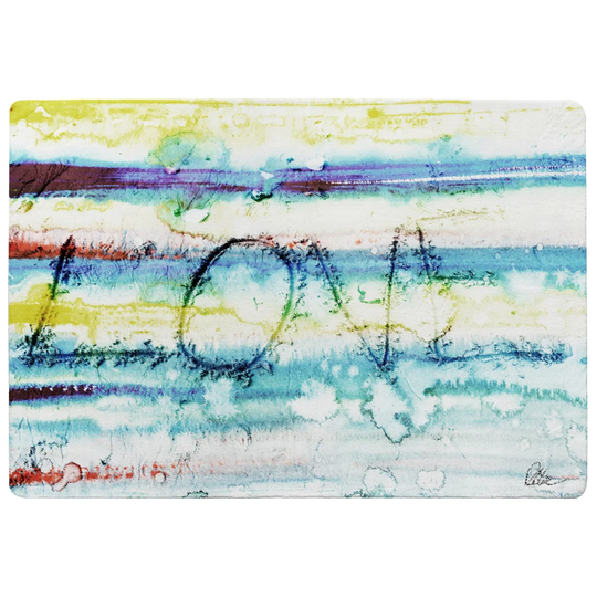 Floyd Sand Love Designer Shaggy Green/Blue Rug