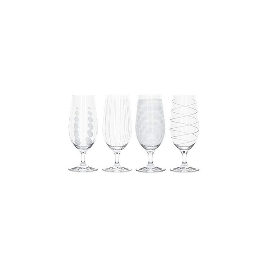 Mikasa Cheers Pack Of 4 Stemmed Pilsner Glasses