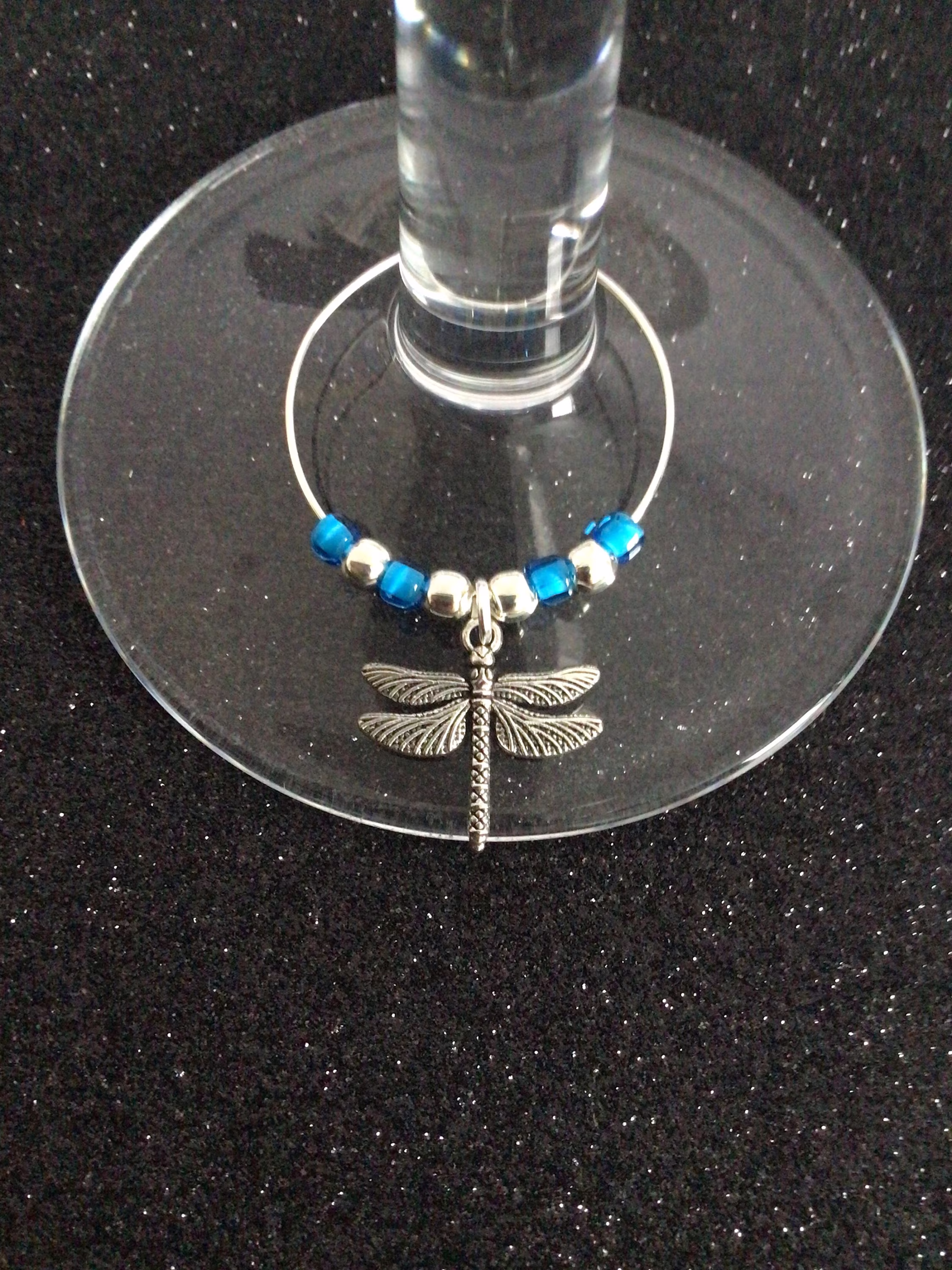 Dragonfly Wine Glass Charm/Animal Dragonfly Gift Lover Stocking Fillers Birthday For Her/ Table Decor