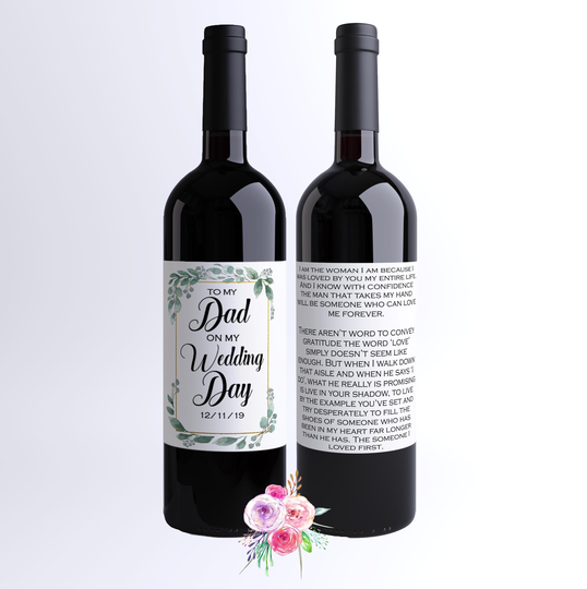 Father Of The Bride Gift From - Wedding For Dad On Day