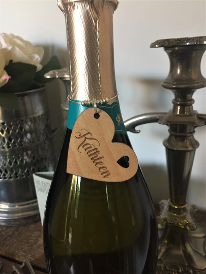 Wooden Bottle Charms, Wedding Favours, Personalised Charm, Place Name Setting, Gin Clubs, Drink Hen Party, Baby Shower