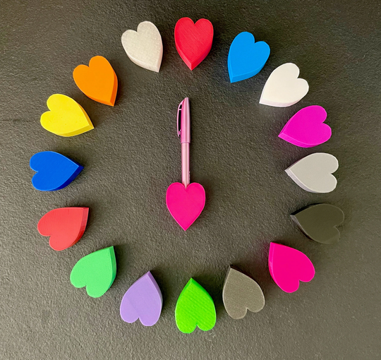 Heart Shaped Fridge Magnet/Magnetic Pen Holder - Small Gifts Unique For Her Birthday Mothers Day UK