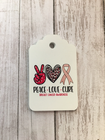 Peace Love Cure Event Tags, Gift Tags