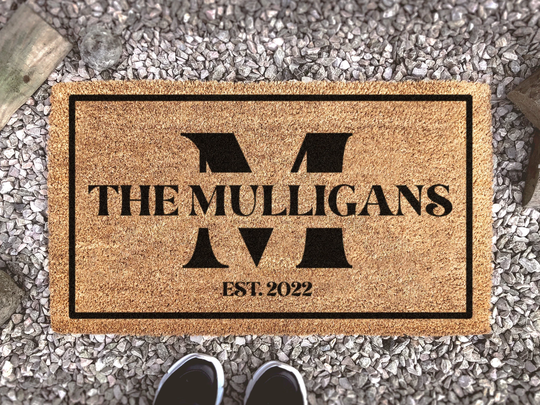 Custom Doormat - Family Gift Personalized Monogram Door Mat Housewarming