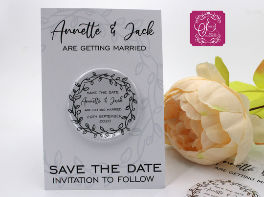 Save The Date Fridge Magnet Classic