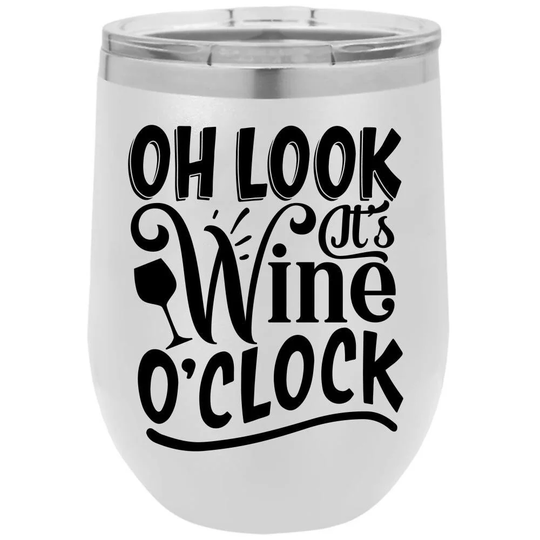 stemless Wine Glass/Tumbler - 12 Oz With Clear Lid. Perfect For Your & As A Gift For Lover Friend Or Relative