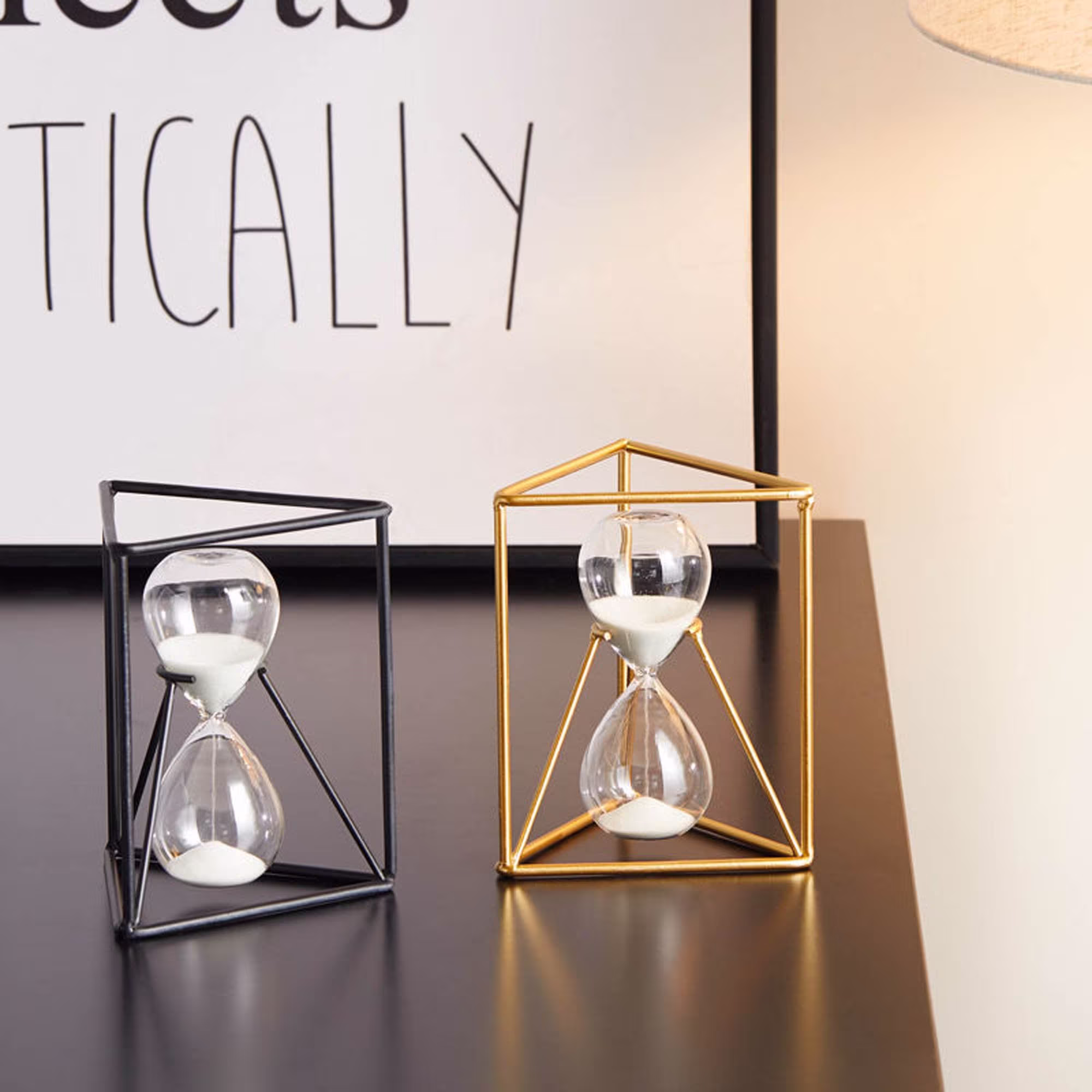 Office Desktop Hourglass Timer, Nordic Style Light Luxury Home Living Room Ornaments, Wine Cabinet Decorations