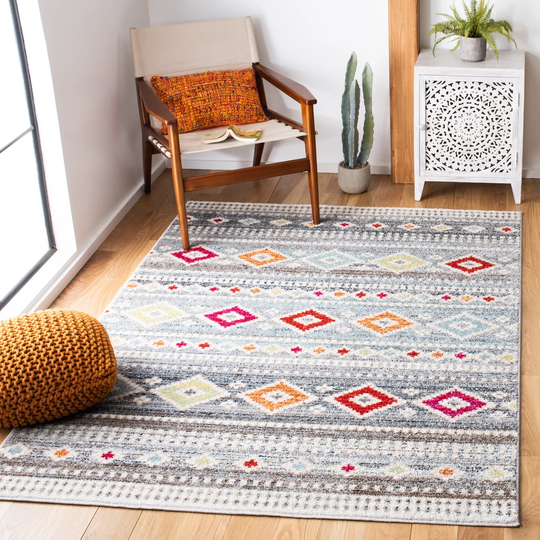Tanksley Looped/Hooked Light grey Rug