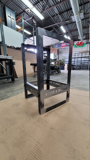 Custom Bar Or Kitchen Stools With Laser Cut, Personalized Lettering Or Design
