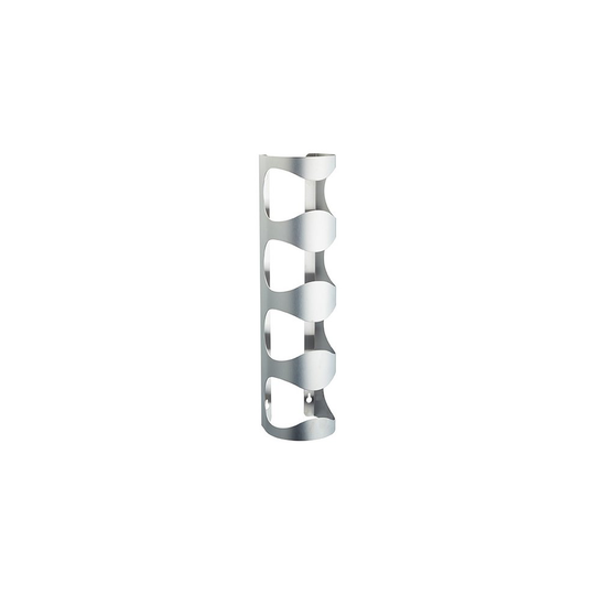 BarCraft Wall Mounted Stainless Steel 4 Bottle Wine Rack