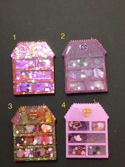 Glow in The Dark Dollhouse Shaker Keychain | You Choose
