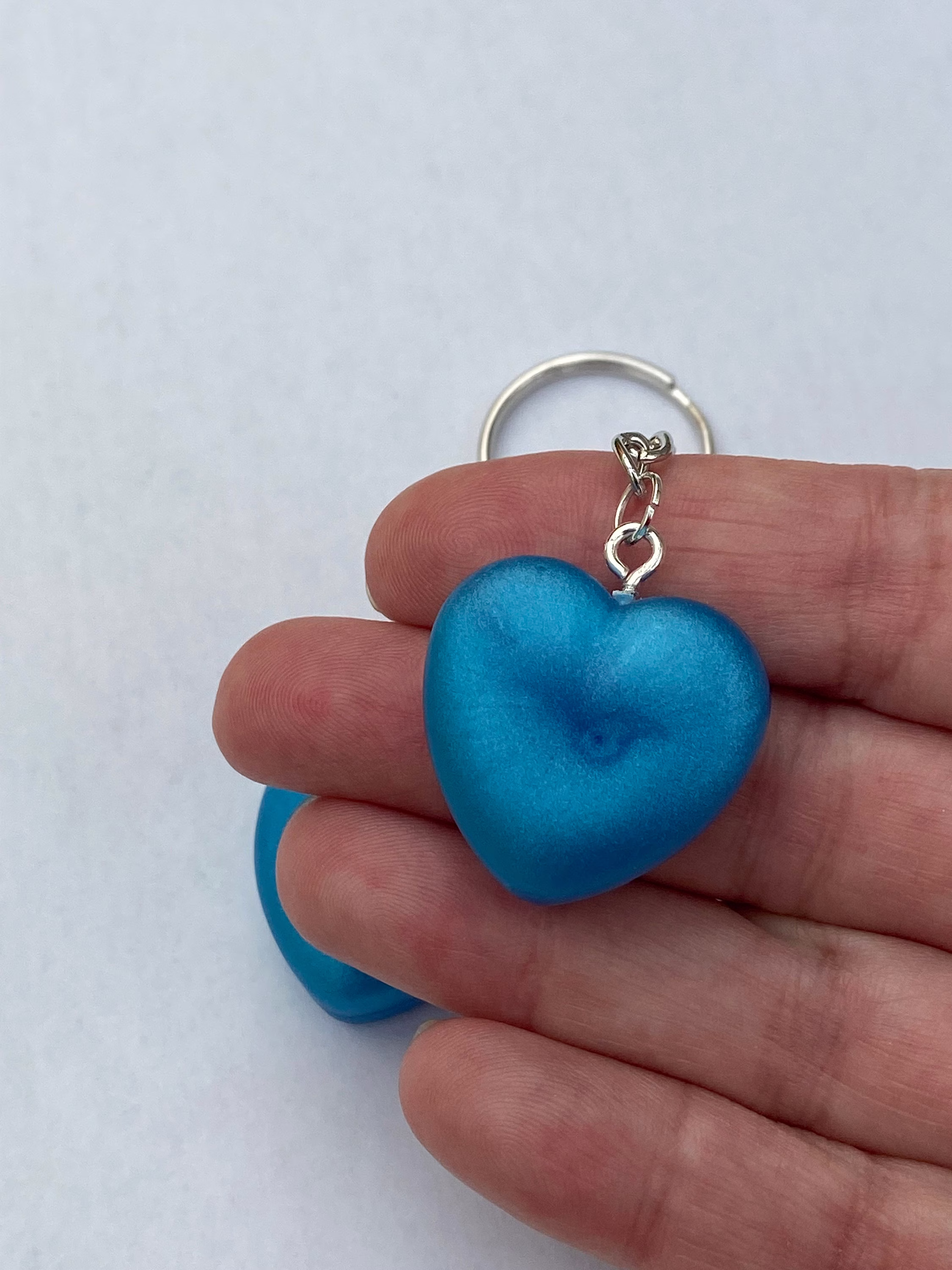 Forget Me Not Blue Heart Shaped Key Rings, Thinking Of You Gift, Lovely Housewarming Stocking Filler, Teacher Best Seller