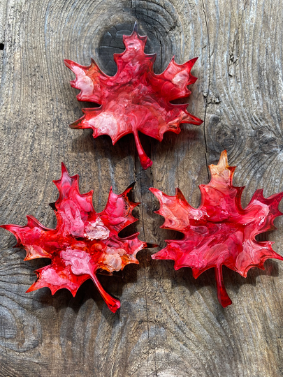 Large Maple Leaf Magnet, Fall Decoration, Autumn Gift For Wife, Husband, Kitchen Fridge Leaves