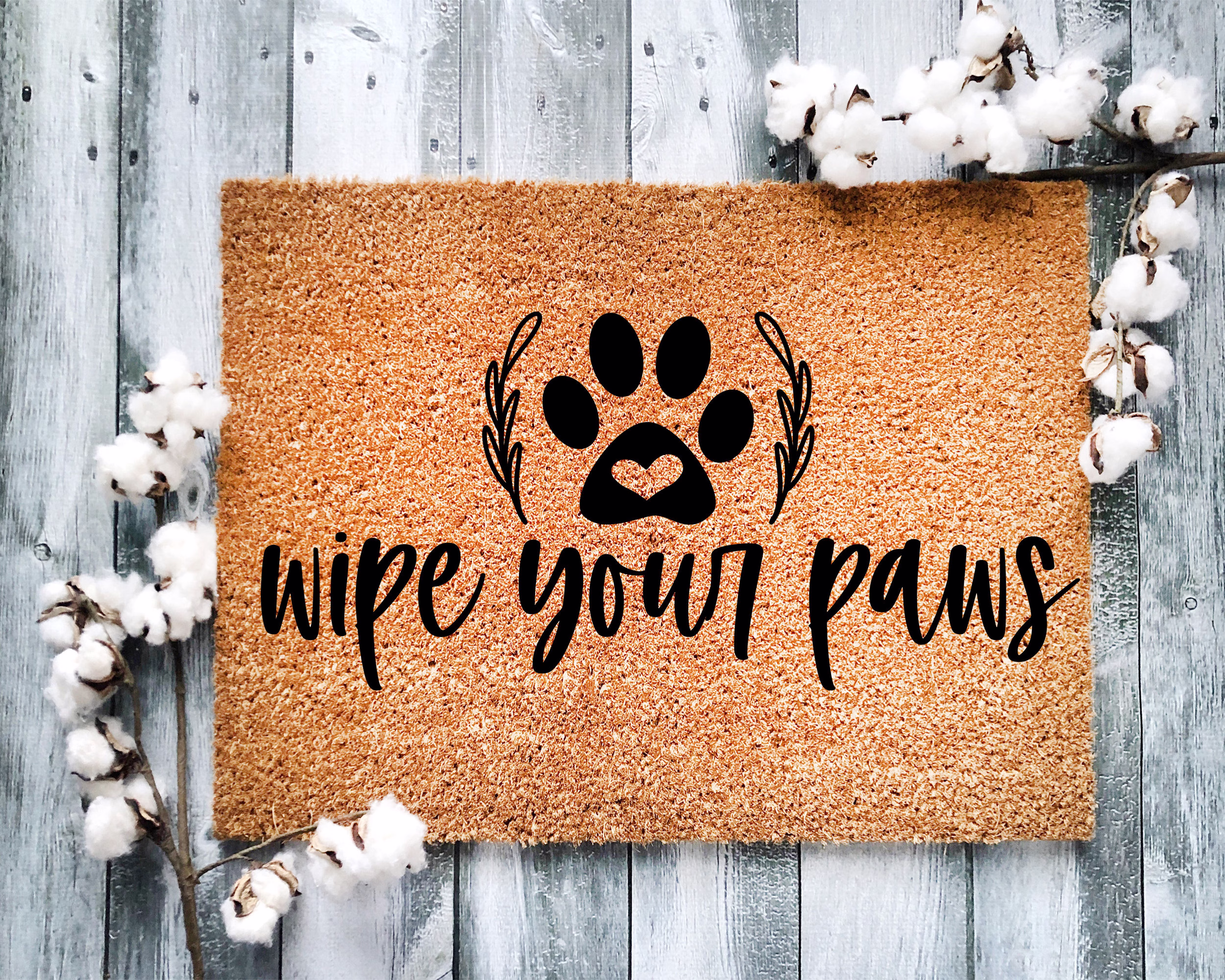Door Mat, Funny Doormat, Wipe Your Paws, Housewarming Gift, Welcome Closing Wed Gift - 2205