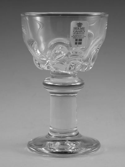 Holmegaard Glass - Banquet Pattern Port/Schnapps Glasses 4