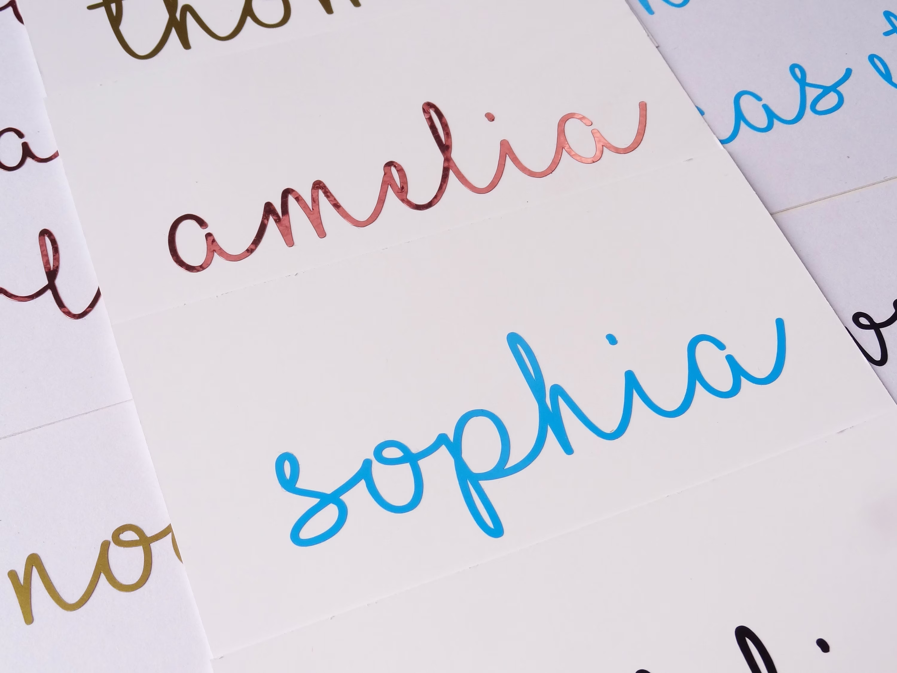 Vinyl Stickers, Wine Glass Decal, Wedding Favor, Table Decor, Name Tags, Gift Bag Personalized Water Bottles