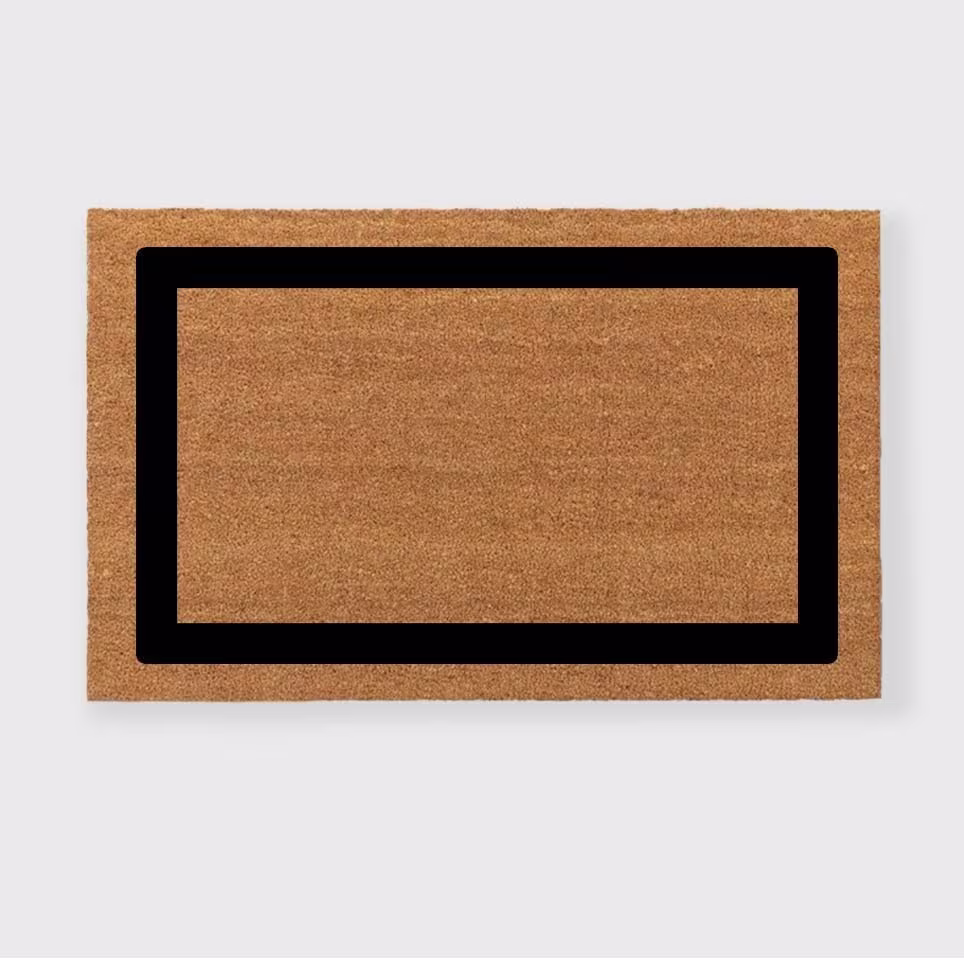 Picture Frame Doormat, Picture Extra-Large Doormat, Single Border Doormat, Double Door Double Wide Doormat