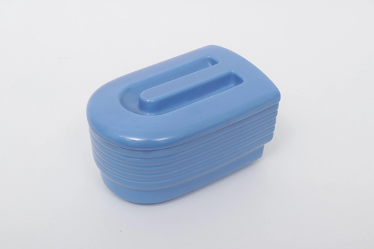 Vintage Blue Hall Fridge Box; Ceramic