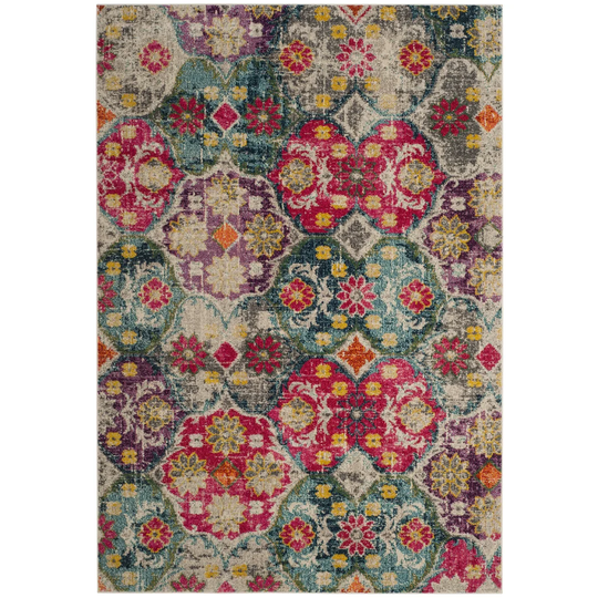 Nistler Fuchsia/Green Rug