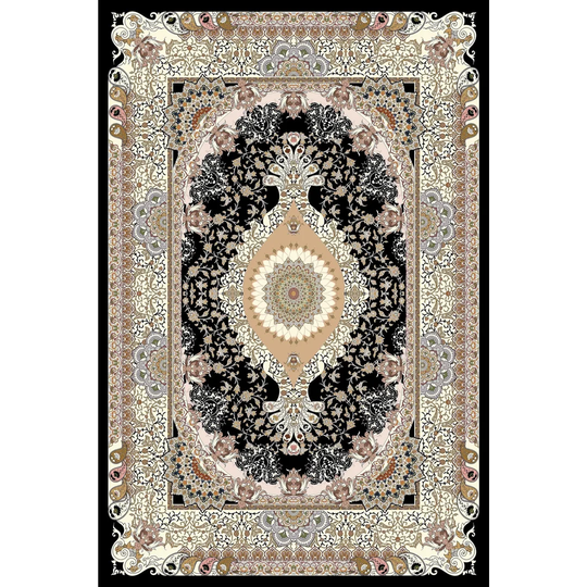 Azevedo Beige/Black Rug