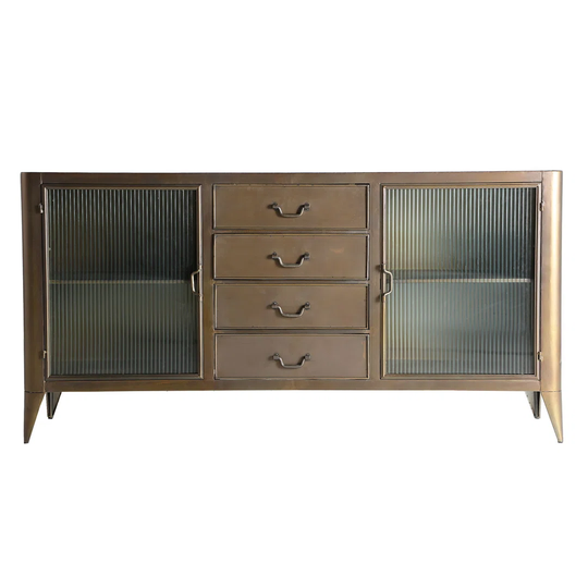 165 Cm Wide 4 Drawer Iron Sideboard