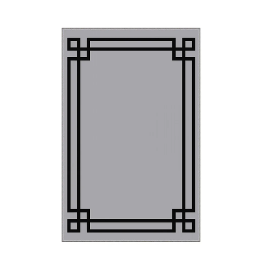 Aarilynn Flatweave Grey/Black Rug