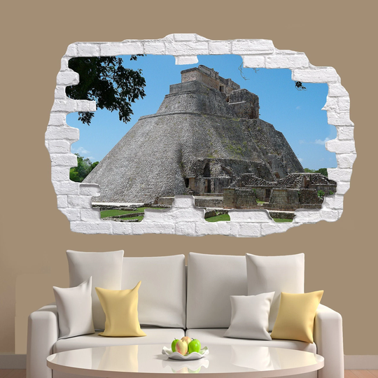 Ancient Mayan Pyramids Mexico Wall Sticker Art Poster Mural Transfer Decal Print Living Room Home Nursery Office Shop Decor Id334