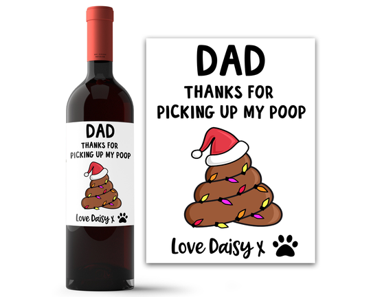 Funny Wine Label - Dog Owner Gift Christmas Lover Labradoodle Gifts Cockapoo