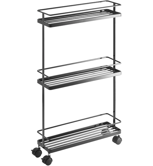 14.96Cm Steel Kitchen Trolley Top with Locking Wheels