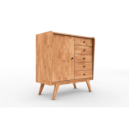 Gile 100 Cm Wide 5 Drawer Highboard
