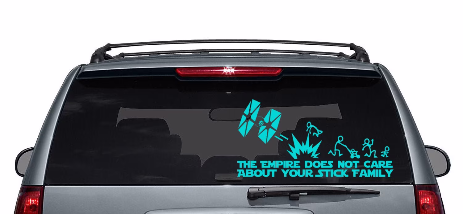 Empire Doesn't Care Stick Family - Decal Car Mac