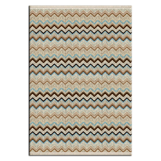 Grete Flatweave Beige/Green/Black Rug