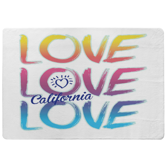Lowe Love California Shaggy White/Blue/Purple Rug