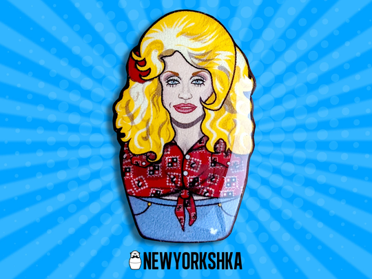 Dolly Parton Doll Pin.... & Magnetand Masksessories