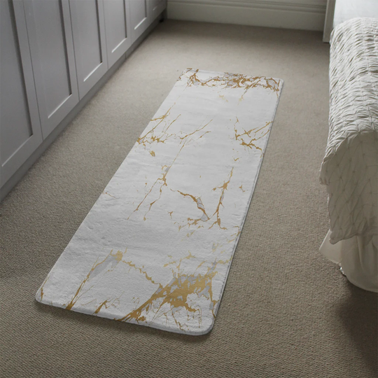 Kenmore Marble Designer Shaggy Grey Rug