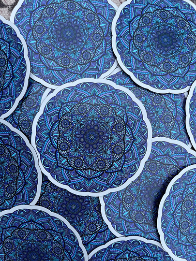 Evil Eye Magnet - Mandala Pattern