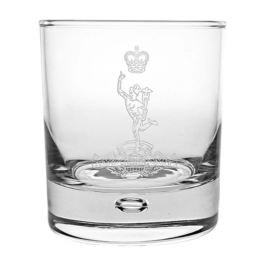Royal Corps Of Signals Bubble Base Whisky/Juice Glass