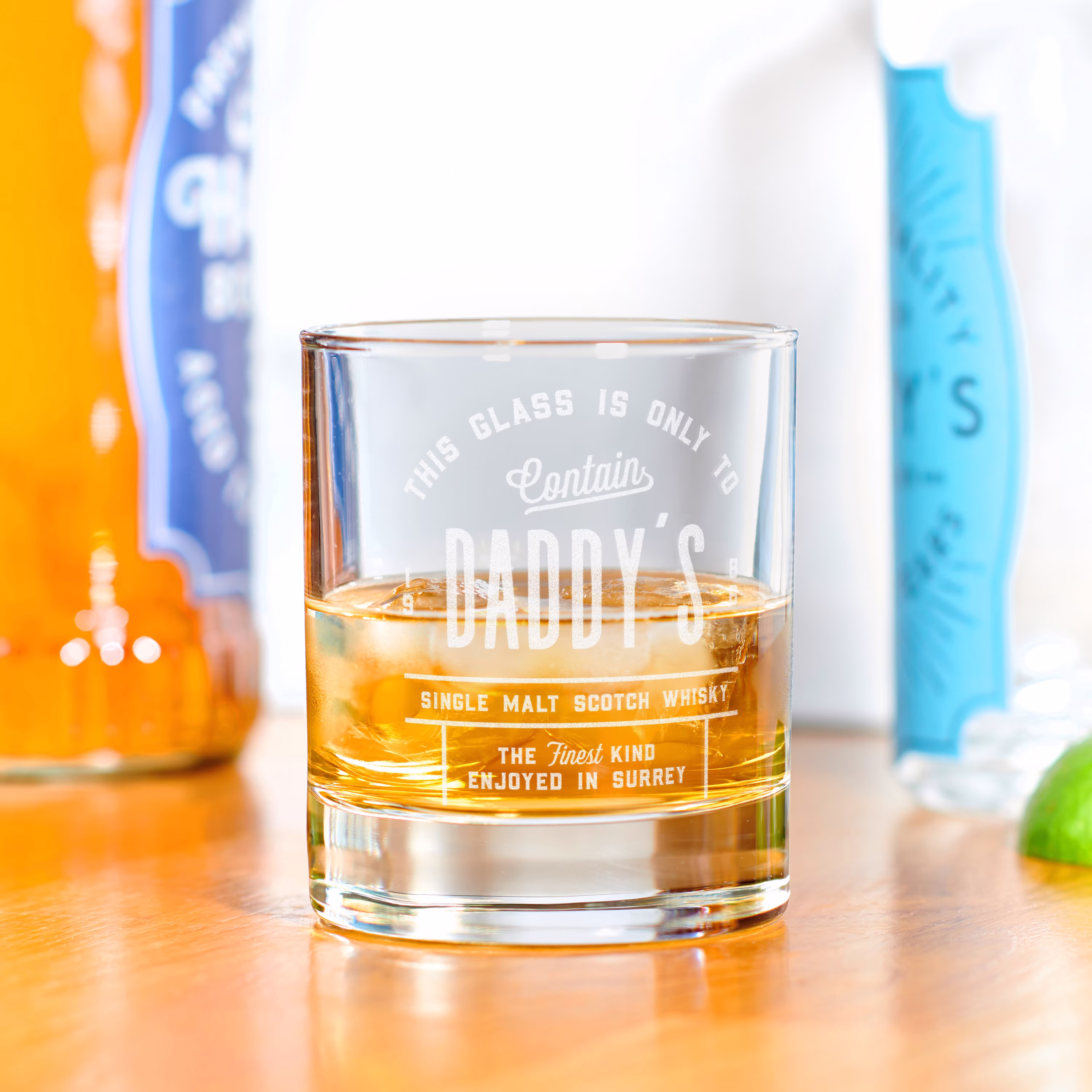 Personalised Whisky Label Glass
