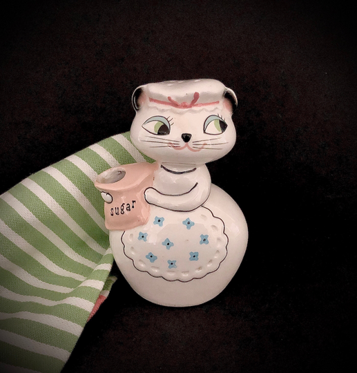Holt Howard Cozy Kitten Sugar Shaker Vintage Christmas Mcm Midcentury