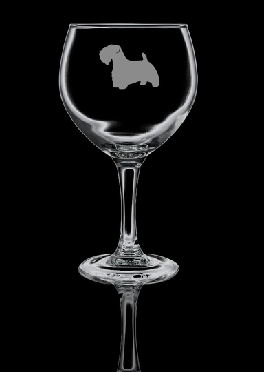 Sealyham Terrier Dog Personalised Gin Glass Large Balloon Gin Glass - Hand Etched Gift Bartender.293